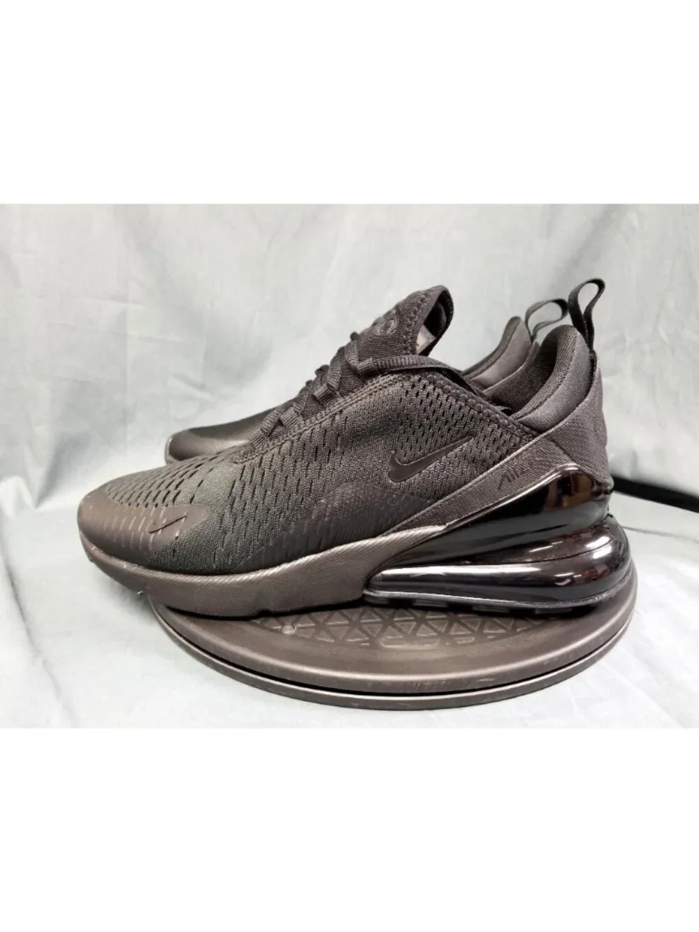 Nike Air Max 270 (GS) Sneakers Mesh Triple Black Boys Size 5 NEW NO BOX!